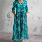 Giselle | White Summer Dresses For Women V-Neck Floral Day