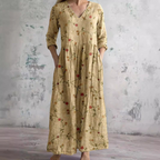 Giselle | White Summer Dresses For Women V-Neck Floral Day