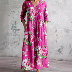 Giselle | White Summer Dresses For Women V-Neck Floral Day