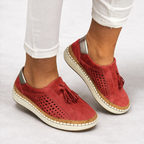 Octavia | Supportive Slip-On Flats with Tassel Detail