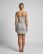 Rosanna | Ribbed Bodycon Mini Slip Dress With Adjustable Straps
