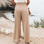 Evangeline | Skinny Fit Linen Trousers For Smart Casual Wear