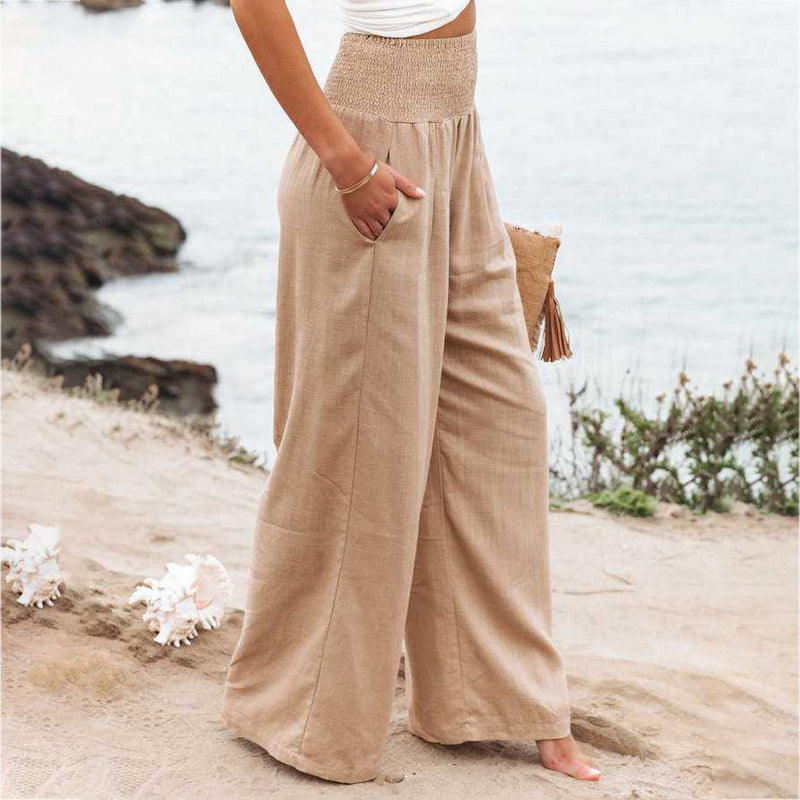 Evangeline | Skinny Fit Linen Trousers For Smart Casual Wear