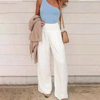Evangeline | Skinny Fit Linen Trousers For Smart Casual Wear