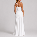 Theodora | Elegant Dresses For Women Ruched Maxi Evening Gown