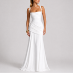Theodora | Elegant Dresses For Women Ruched Maxi Evening Gown