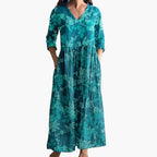 Clemence | Floral Summer Maxi Dress V-Neck Garden Party