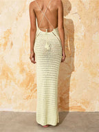 Wilhelmina | Knit Bodycon Beach Cover Up Maxi Dress