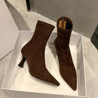 Constance | Women's Heeled Ankle Boots With Pointed Toe