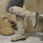 Flavie | Chunky Knee High Wide Fit Slouchy Boots