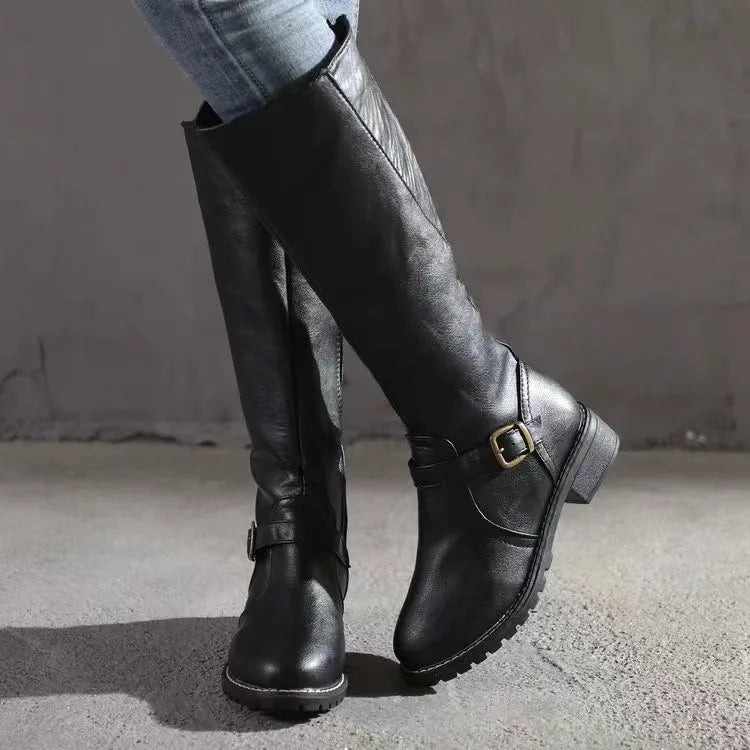 Tatiana | Black Brown Leather Chelsea Ankle Boots