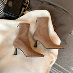 Constance | Women's Heeled Ankle Boots With Pointed Toe