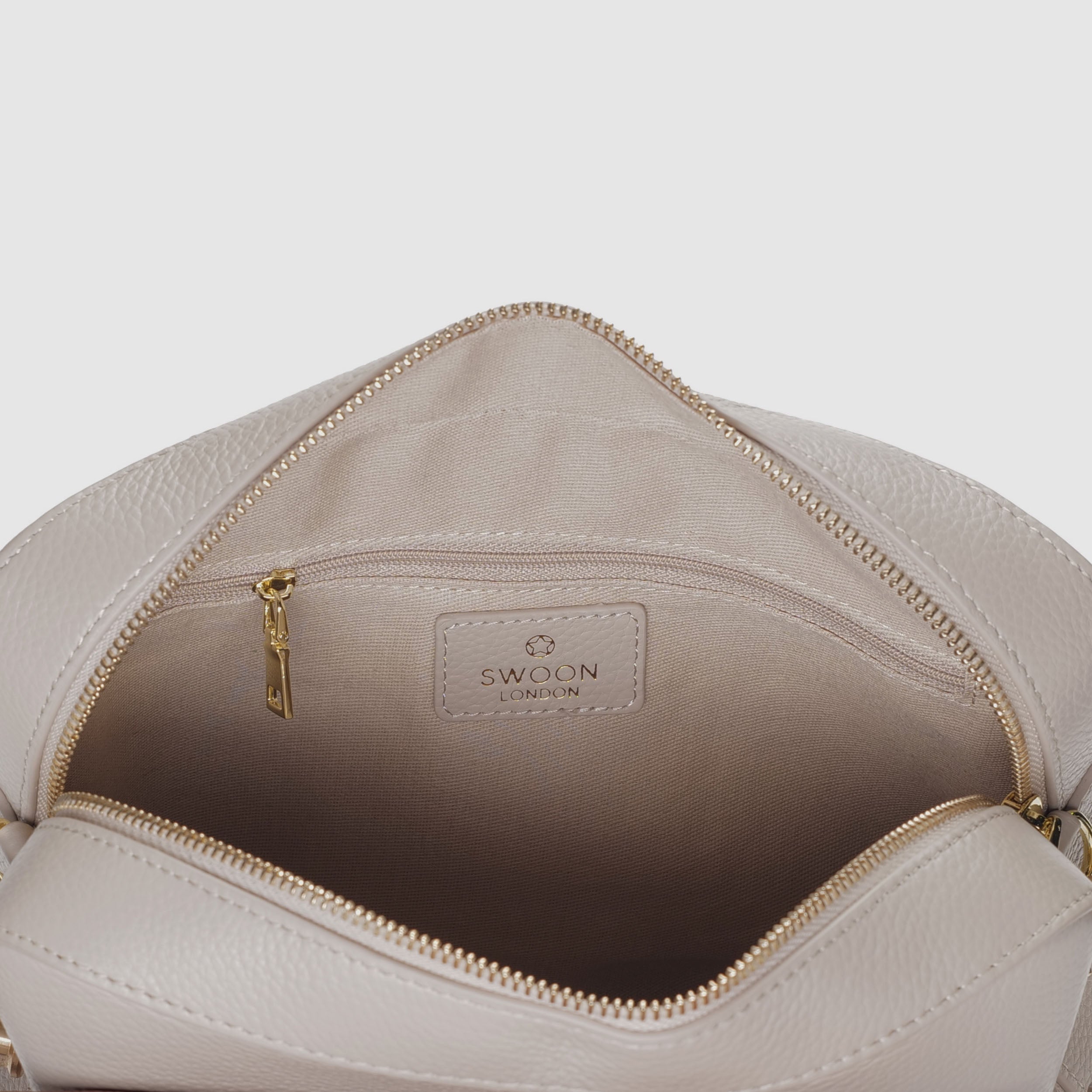 Aurelia | Soft Grain Leather Crossbody Sling Bag Calma Stone