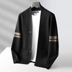 Katarina | Chunky Cable Knit Lightweight Cream Cardigan Sweater — Black