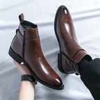 Rosaline | Dressy Black Brown Ankle Chelsea Boots For Women