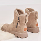 Hermione | Black Chunky Heeled Ankle Boots Winter