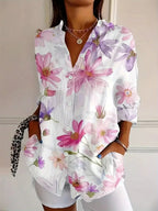 Ingrid | Relaxed Fit Colourful Abstract Print Blouse