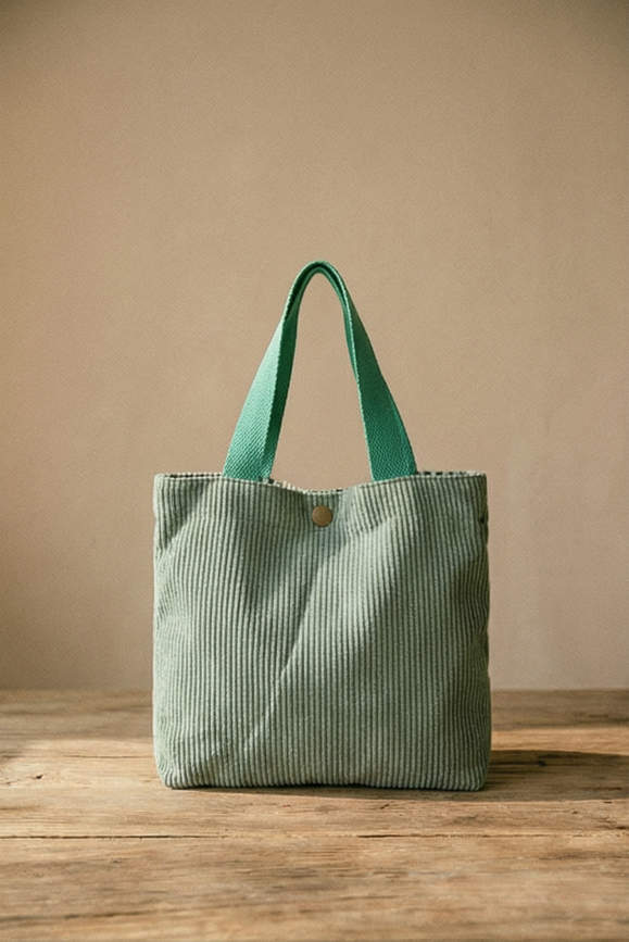 Romilly | Corduroy Canvas Tote Bag For Everyday Essentials