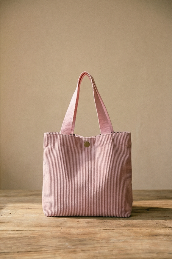 Romilly | Corduroy Canvas Tote Bag For Everyday Essentials