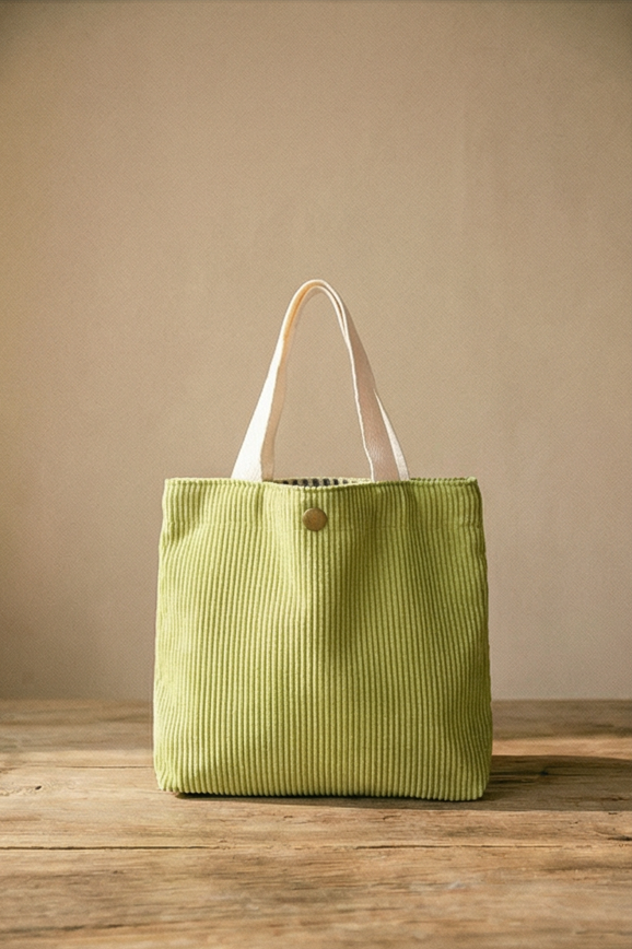 Romilly | Corduroy Canvas Tote Bag For Everyday Essentials