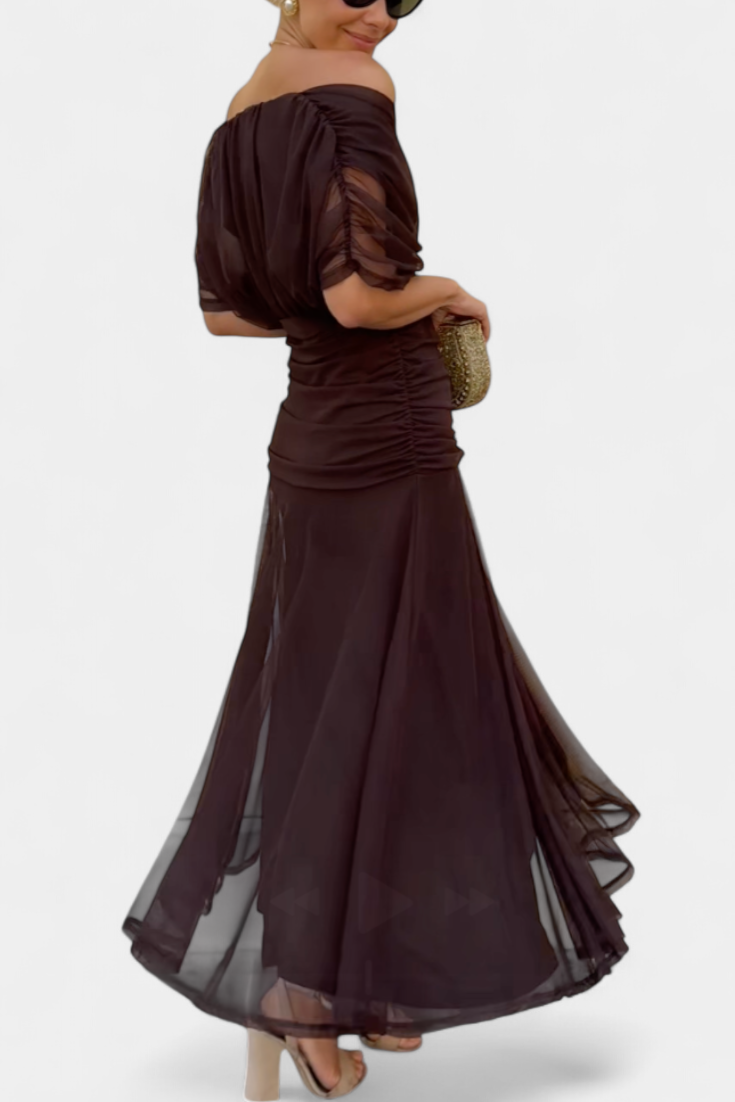 Josephine | Women Lace Drape Dress Wedding Guest Occasion