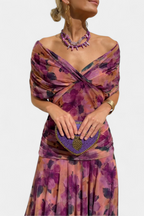 Josephine | Women Lace Drape Dress Wedding Guest Occasion