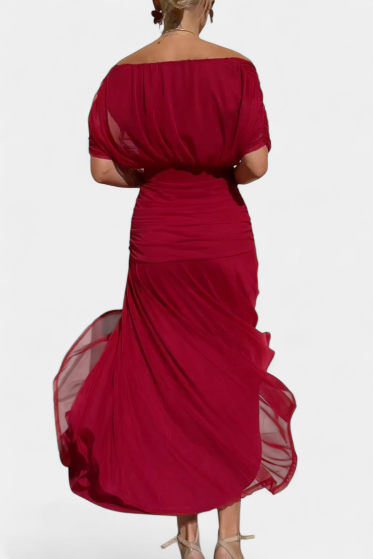 Josephine | Women Lace Drape Dress Wedding Guest Occasion