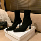 Constance | Women's Heeled Ankle Boots With Pointed Toe