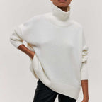 Evangeline | Oversized Knitted Jumper Turtleneck Loungewear