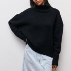 Evangeline | Oversized Knitted Jumper Turtleneck Loungewear
