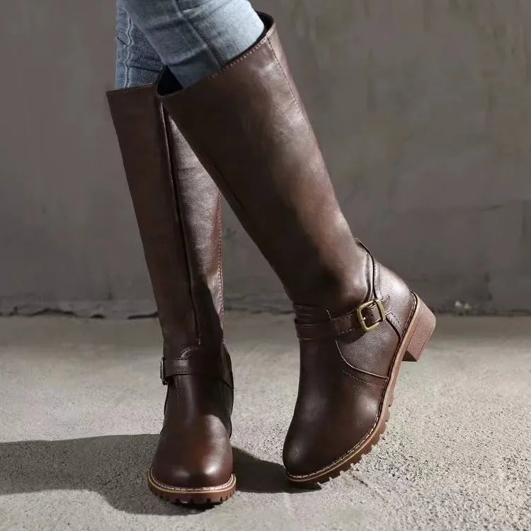 Tatiana | Black Brown Leather Chelsea Ankle Boots