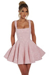 Floriane | Flared Mini Dress with Bow Detail for Special Occasions