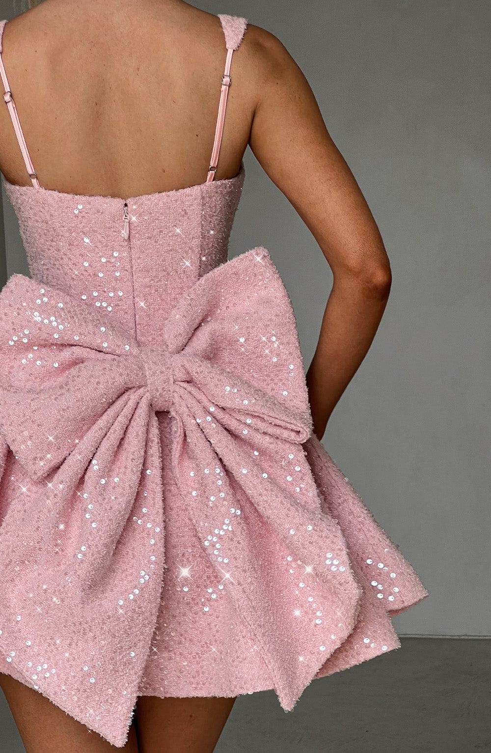 Floriane | Flared Mini Dress with Bow Detail for Special Occasions