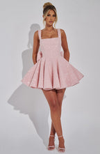 Floriane | Flared Mini Dress with Bow Detail for Special Occasions