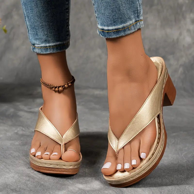 Violaine | Supportive Wedge Sandals for All-Day Comfort