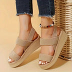 Nadia | Platform Strap Sandals for Summer Days and Casual Wear