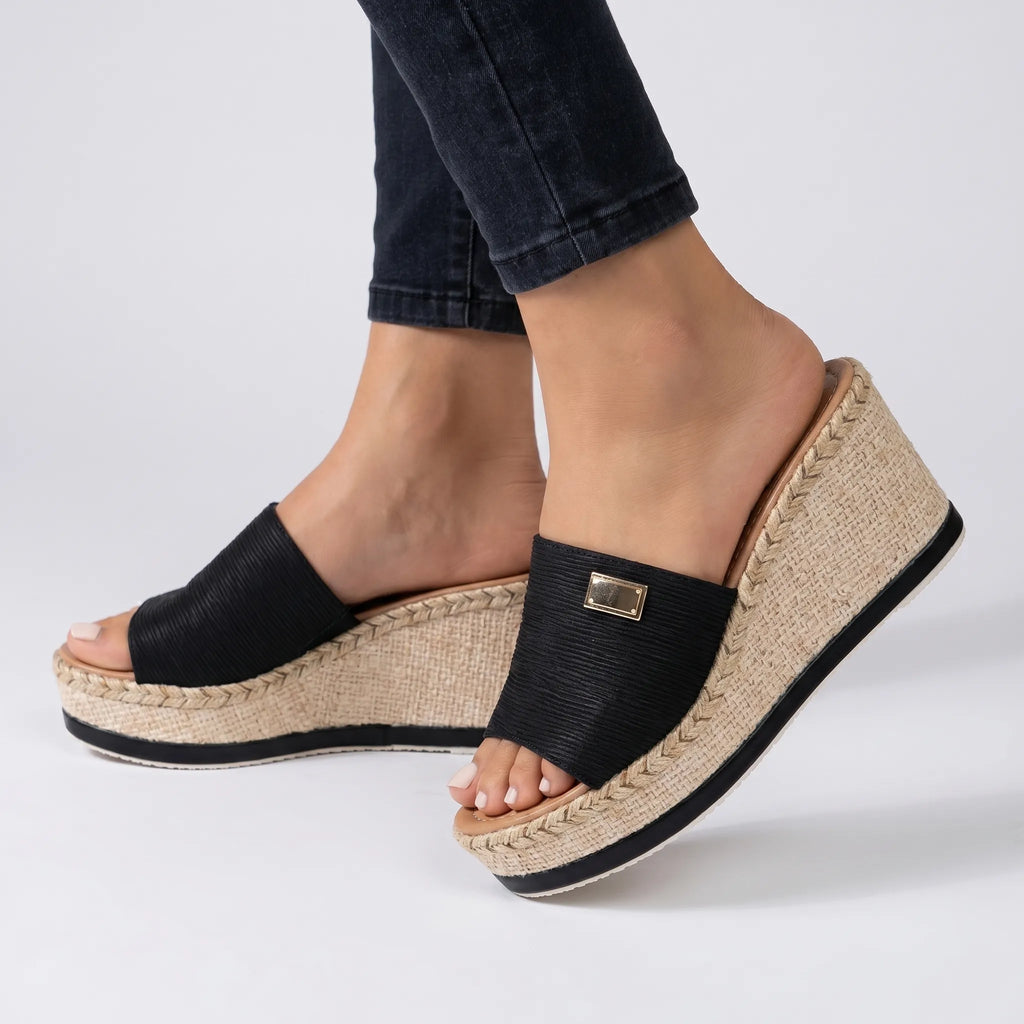 Soleira - Wedge Slide Sandals Wedge Slide Sandals 