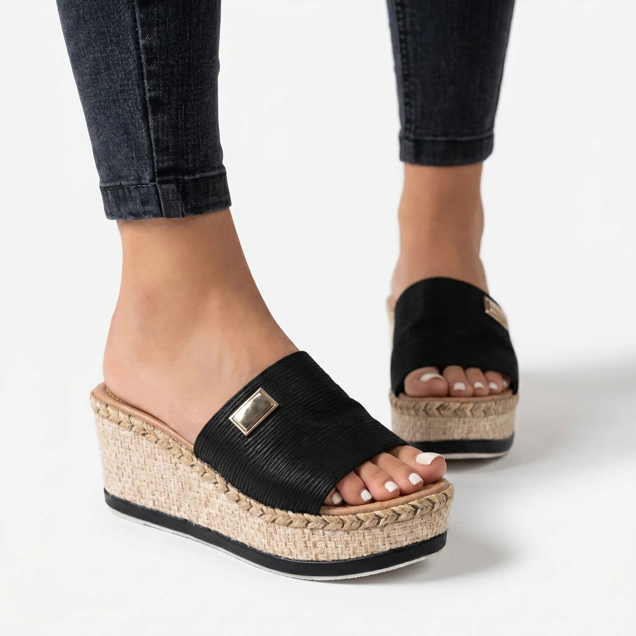 Soleira - Wedge Slide Sandals Wedge Slide Sandals 