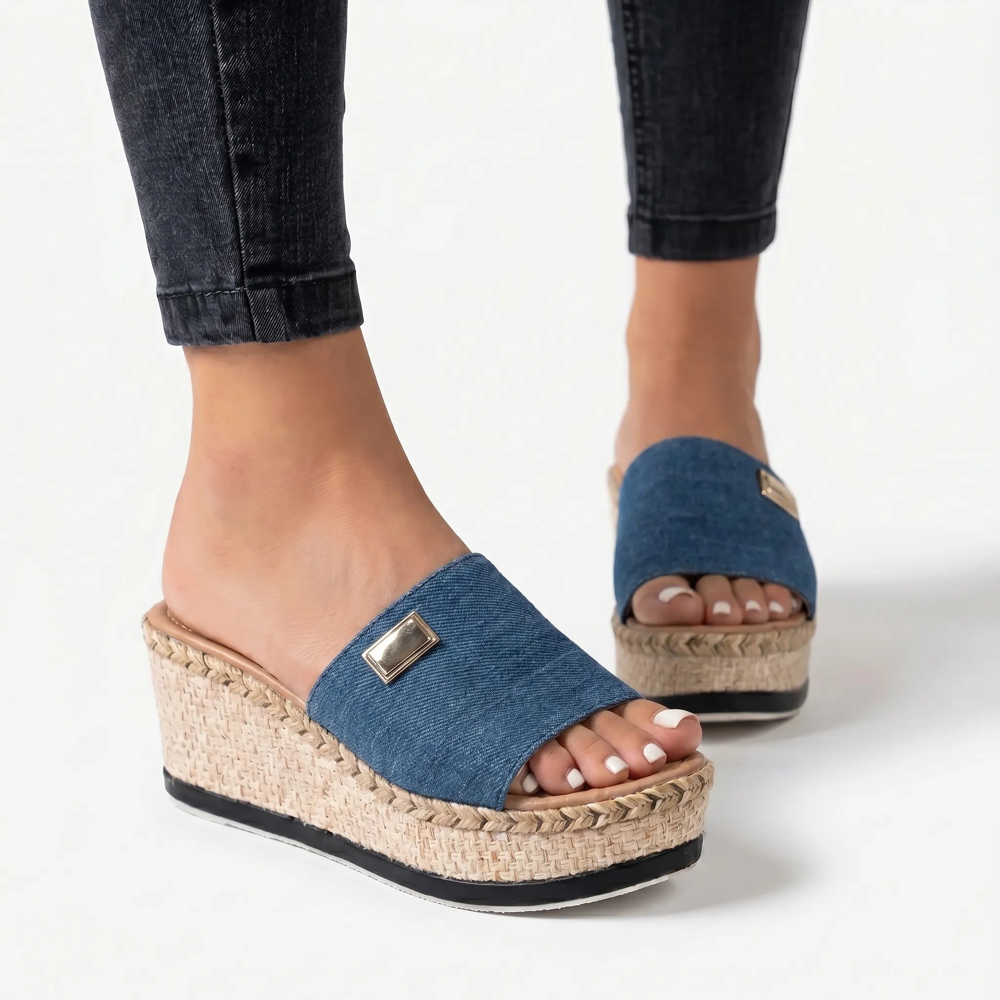 Soleira - Wedge Slide Sandals Wedge Slide Sandals 