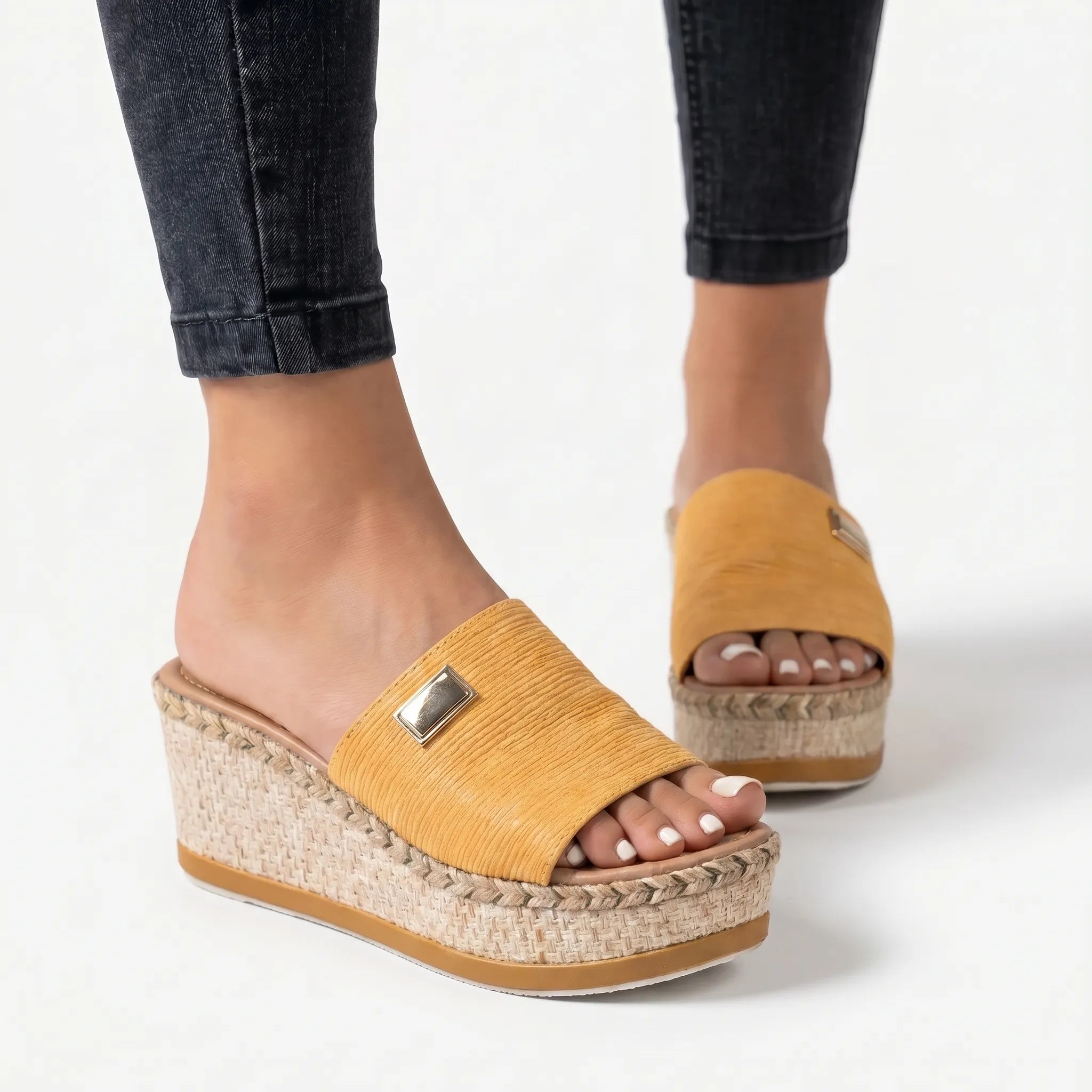 Soleira - Wedge Slide Sandals Wedge Slide Sandals 