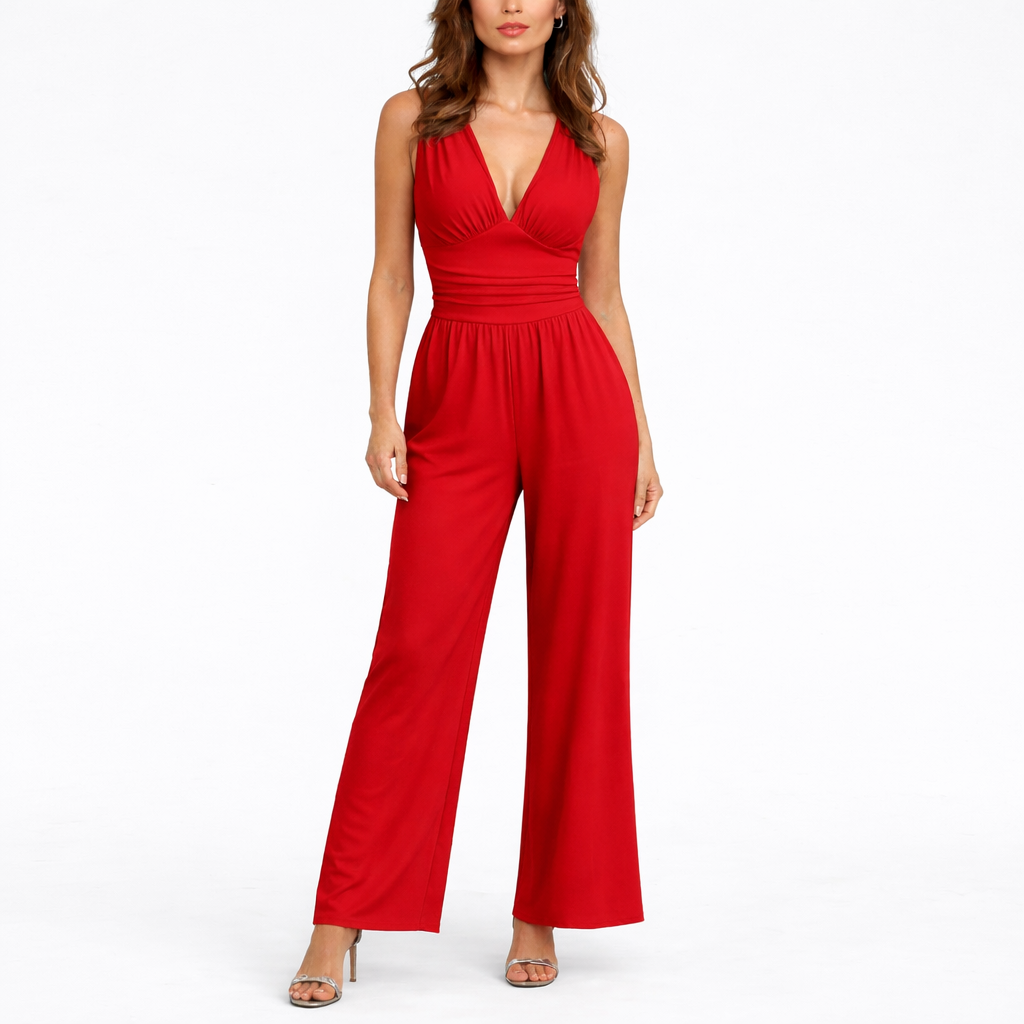 Mathilde | Strapless Wide Leg Jumpsuit Smart Occasion