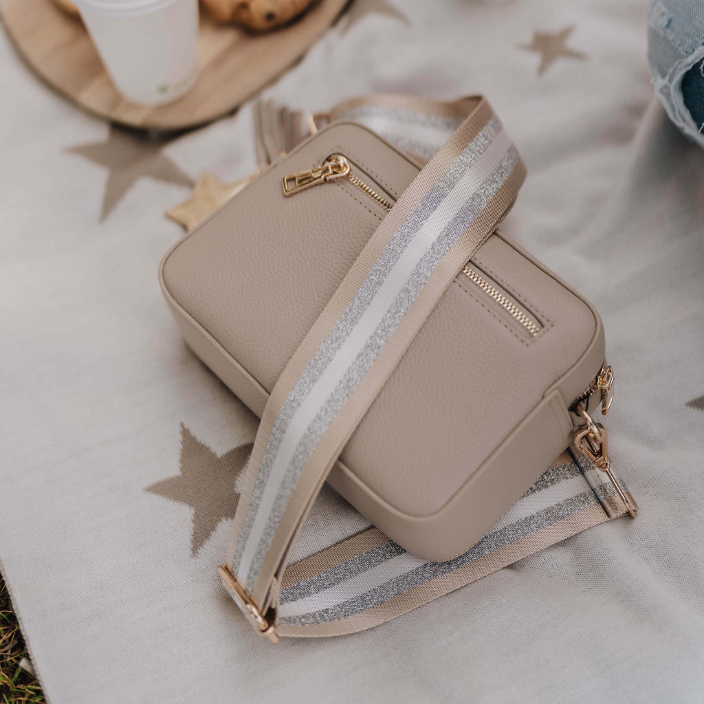Aurelia | Soft Grain Leather Crossbody Sling Bag Calma Stone