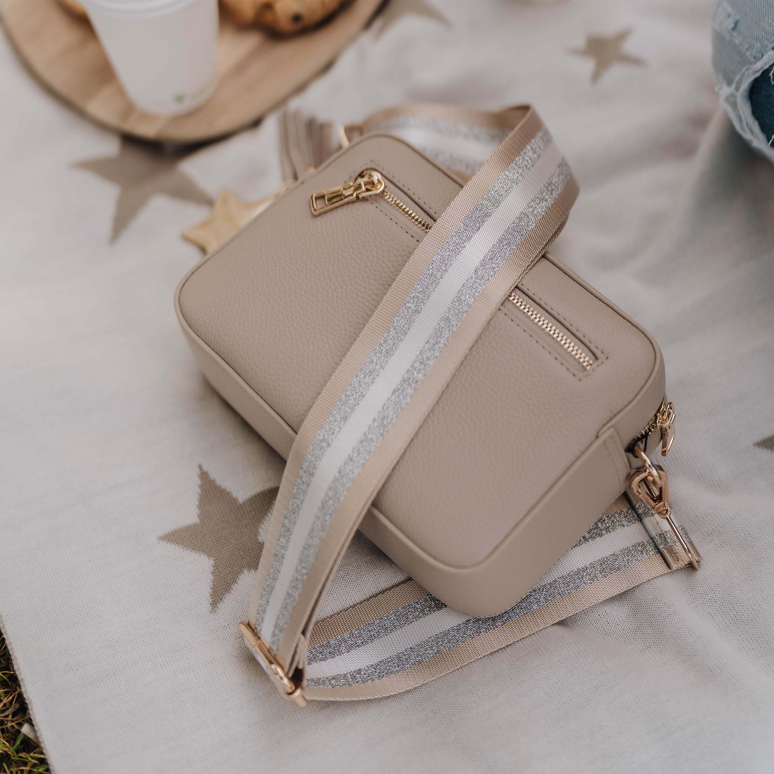 Aurelia | Soft Grain Leather Crossbody Sling Bag Calma Stone