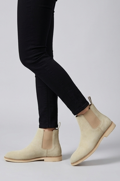 Yorick | Black Suede Leather Chelsea Ankle Boots Smart Casual