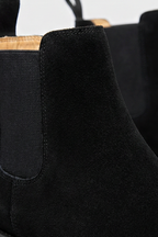 Yorick | Black Suede Leather Chelsea Ankle Boots Smart Casual