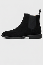 Yorick | Black Suede Leather Chelsea Ankle Boots Smart Casual