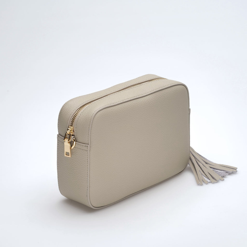 Aurelia | Soft Grain Leather Crossbody Sling Bag Calma Stone