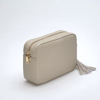 Aurelia | Soft Grain Leather Crossbody Sling Bag Calma Stone