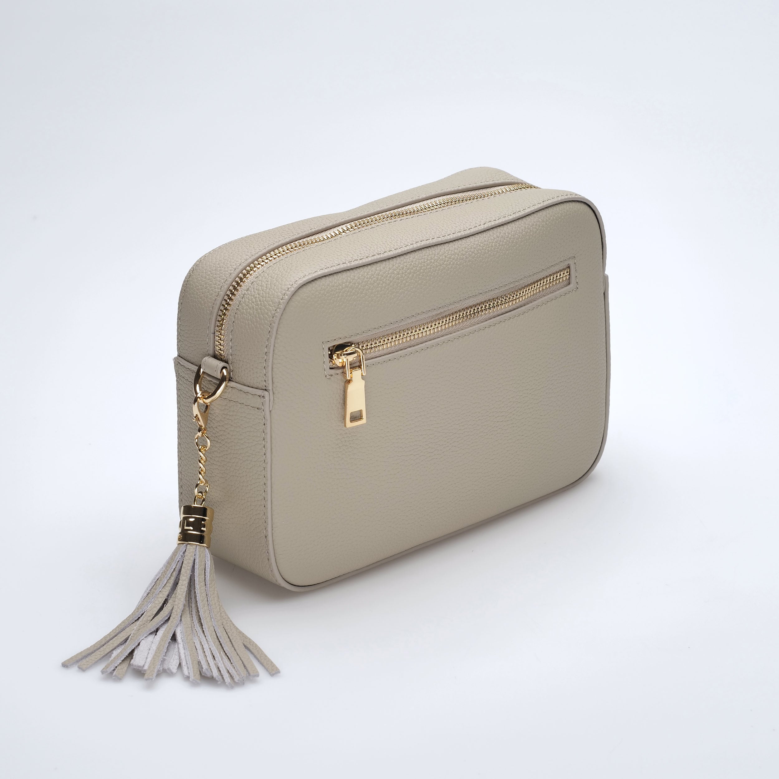 Aurelia | Soft Grain Leather Crossbody Sling Bag Calma Stone