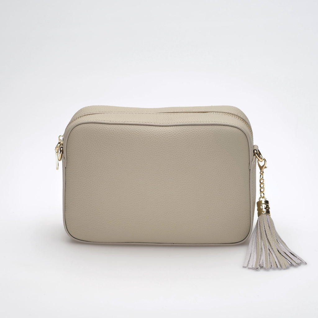 Aurelia | Soft Grain Leather Crossbody Sling Bag Calma Stone